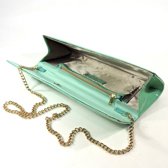 SOFIA BALDI 🇮🇹 PATENT LEATHER EVENING CLUTCH - Picture 2 of 2